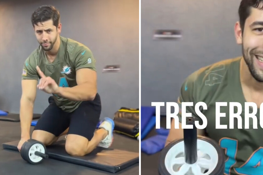 Gastón Polero, especialista en musculación: "Tres errores muy frecuentes a la hora de utilizar la rueda abdominal"