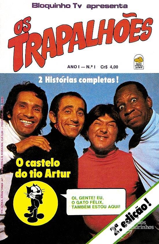 Trapalhões, Os n° 1/Bloch | Guia dos Quadrinhos | Quadrinhos, Dance anos 80, Seriados antigos