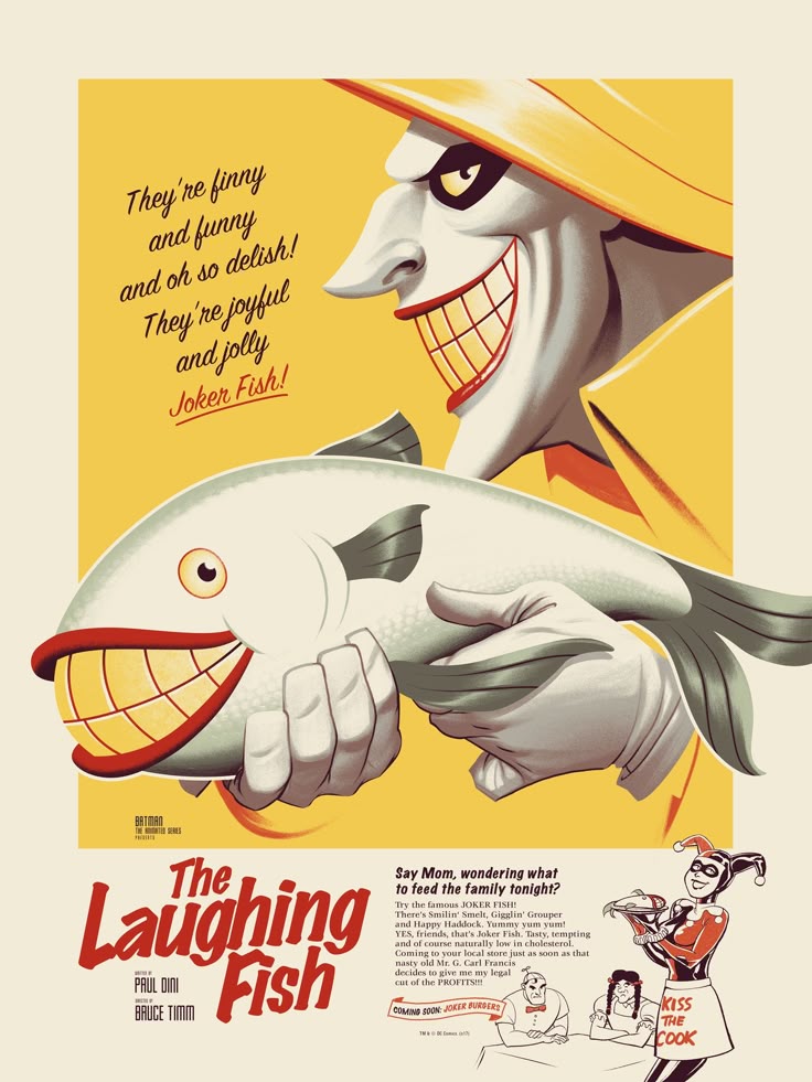 The Joker — smiling fish | Batman art, Batman canvas, Batman canvas art