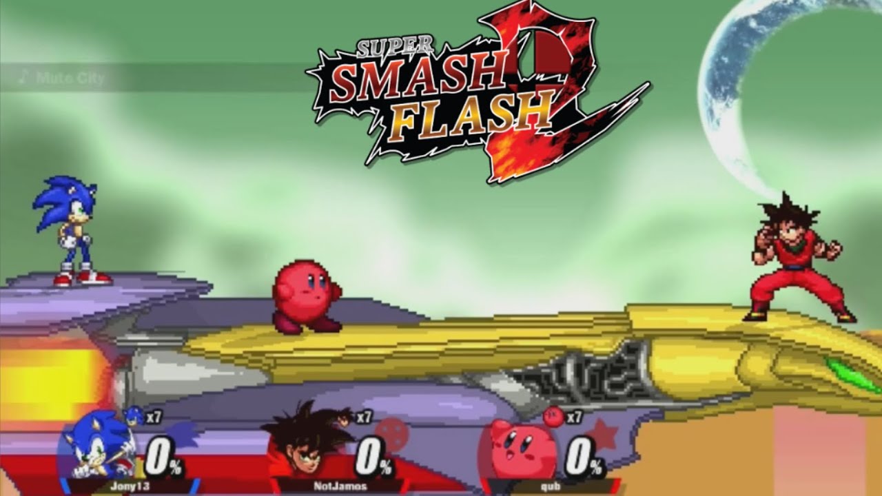 Super Smash Flash 2 2v1 Online Gameplay