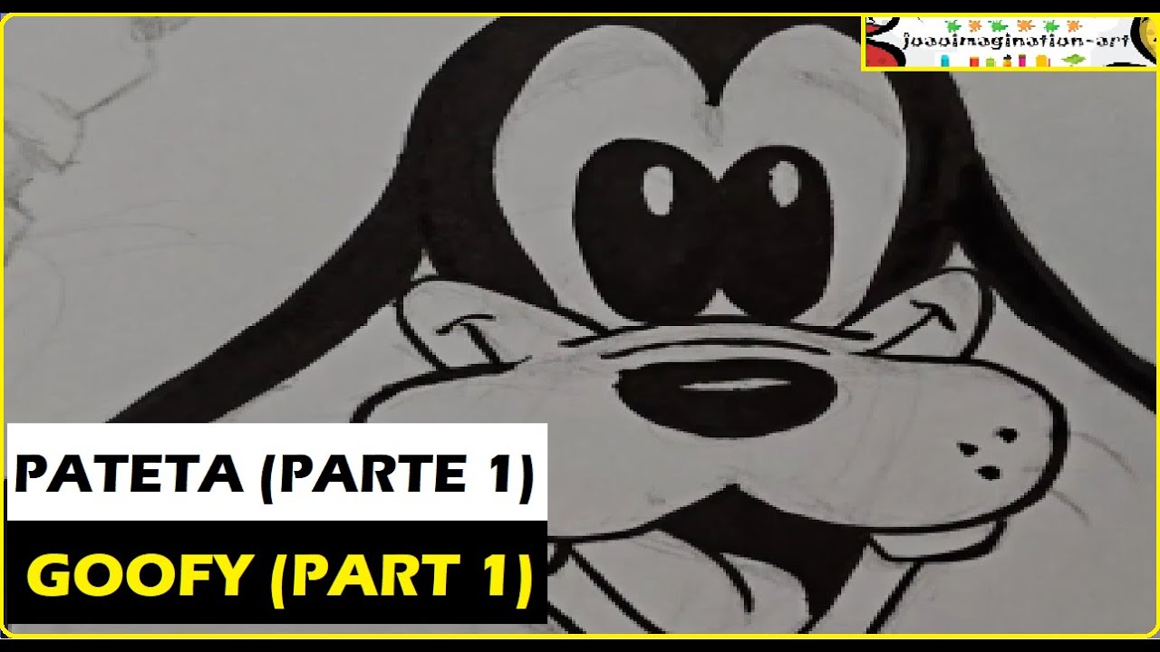 Como desenhar o Pateta (parte 1) / How to draw Goofy (parte 1)