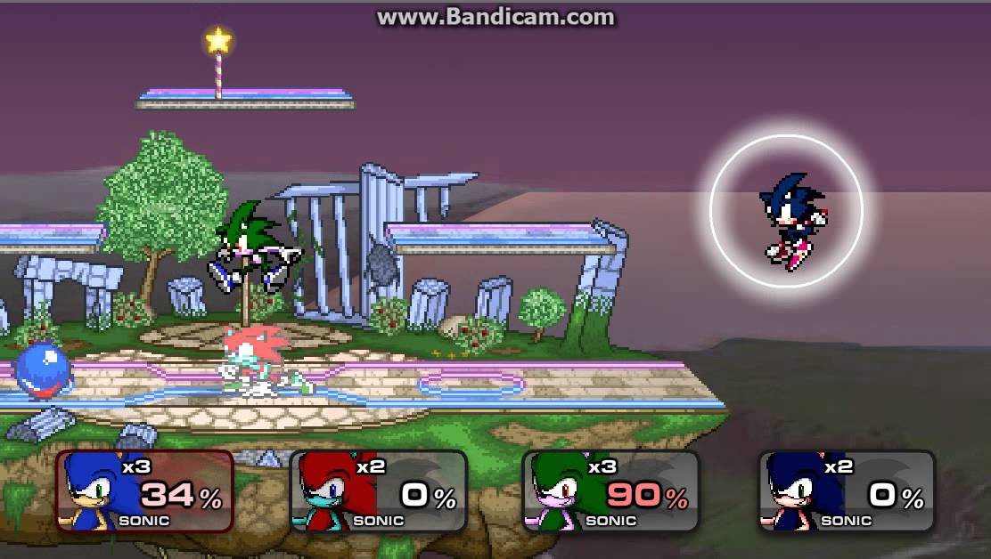 Super Smash Flash 2 - Part 1 - Demo v0.9 -Sonic Gameplay - Part 1