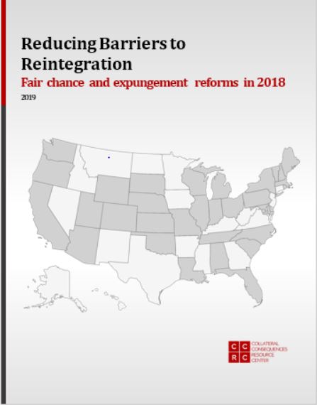 Press release: New report on 2018 fair chance and expungement reforms (updated)