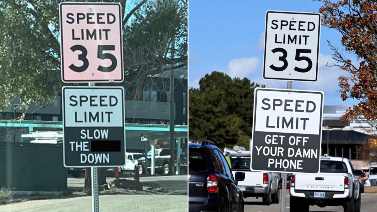 Road safety vigilante swaps speed limits with explicit signs – but drivers like them - Daily Star
