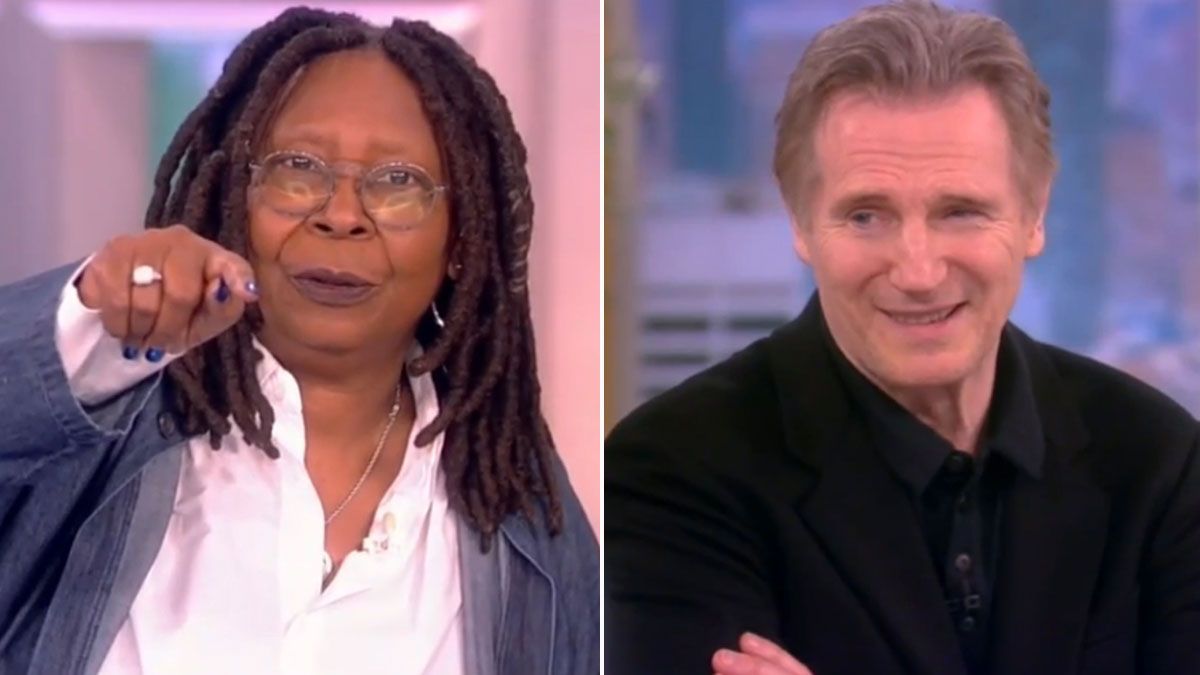 The View chaos as Whoopie Goldberg in 'awkward' clash with crew in front of Liam Neeson - The Mirror