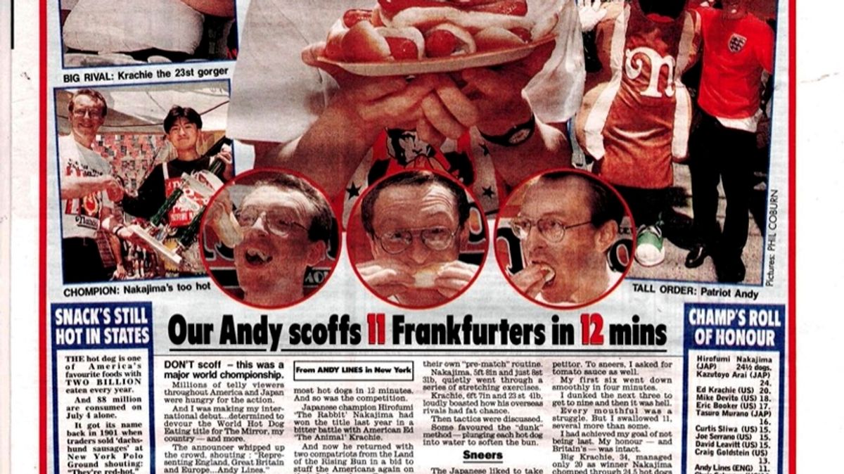 Curtis Sliwa's hot dog eating past - and how Mirrorman took NY Mayor candidate on - The Mirror