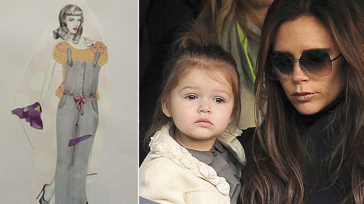 Victoria Beckham proves Harper has eye for design and shares snap of her impressive artwork - The Mirror