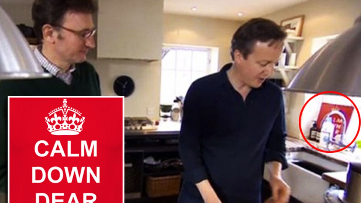 Inside David Cameron's kitchen: Does the Prime Minister have a 'Calm Down Dear' chopping board? - The Mirror