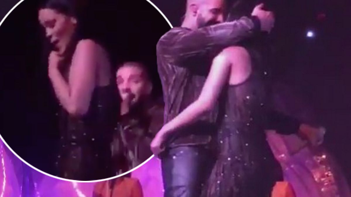 Did Rihanna and Drake KISS during raunchy performance of Work on world tour? - The Mirror