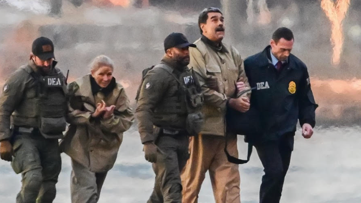 Limping Nicolás Maduro spotted en route to New York court and could face death penalty - The Mirror US