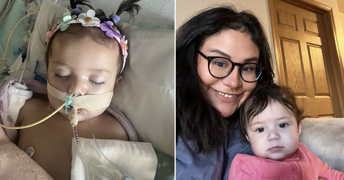Baby's wheezing turned out to be swallowed button battery burning hole in her throat - The Mirror US