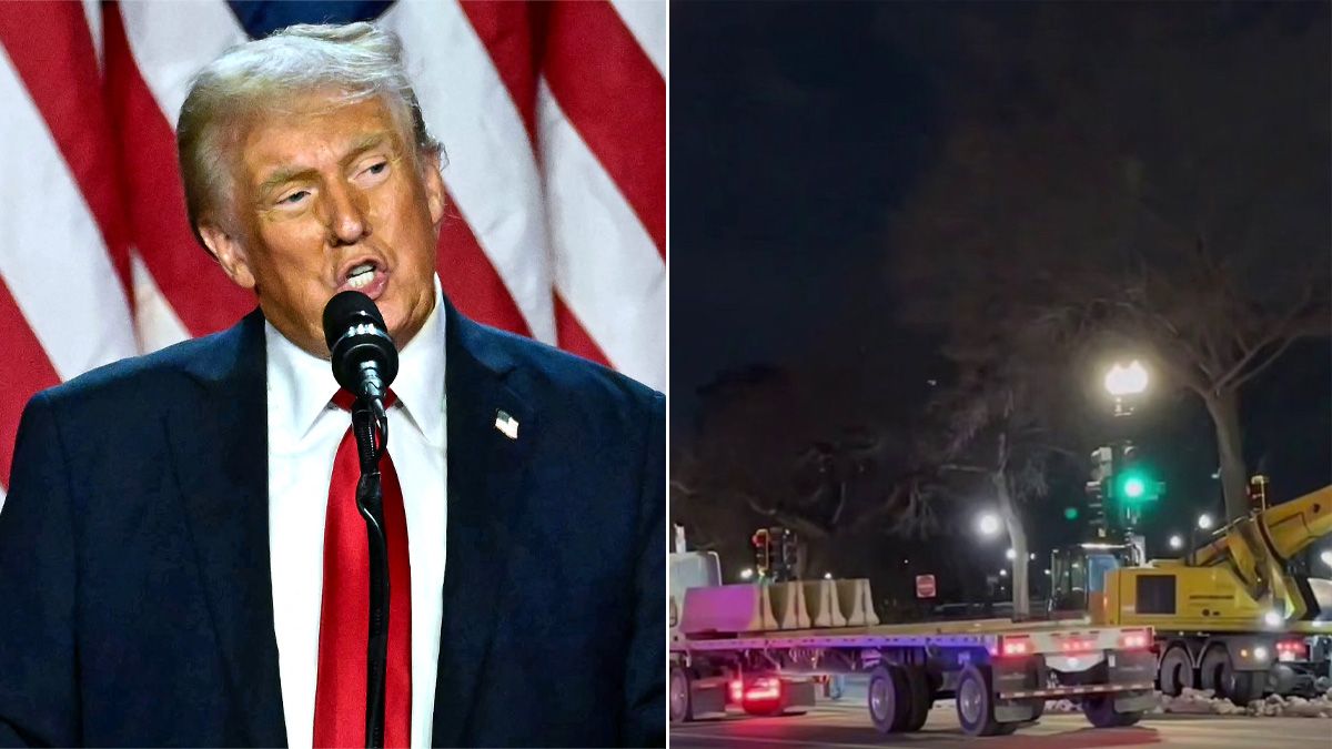 Trump inauguration security fears as concrete barriers and fencing surround 'ring of steel' White House - The Mirror US