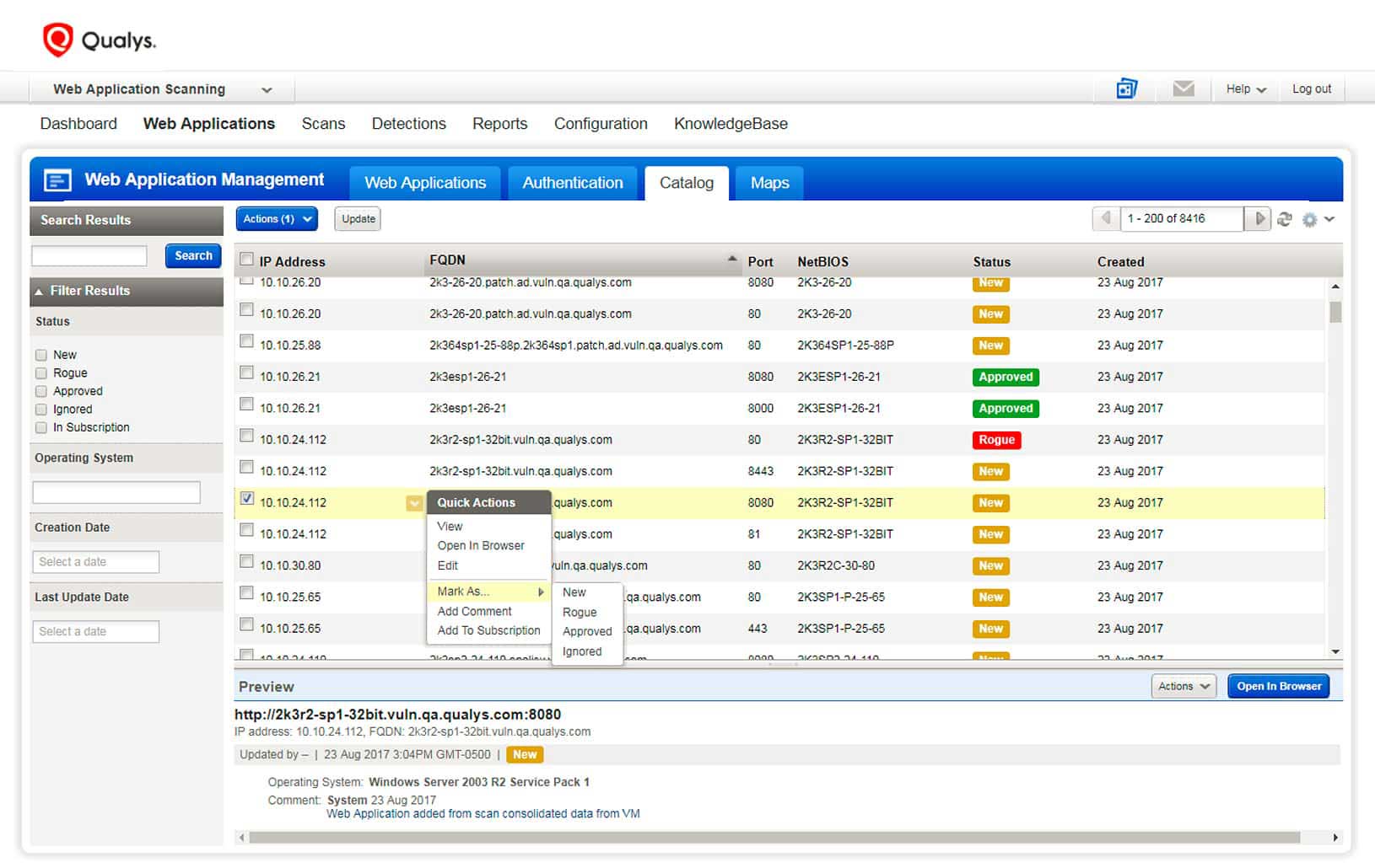 Qualys Web Application Security and Scanning Solutions