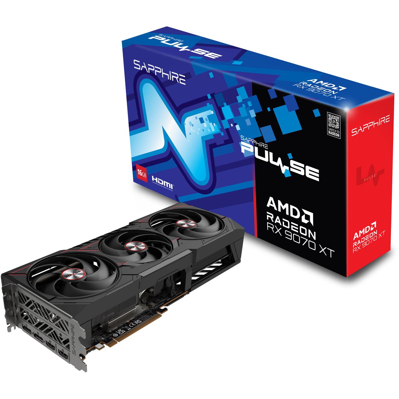 16GB Sapphire Radeon RX 9070 XT Pulse Aktiv PCIe 5.0 x16 (Lite Retail) - RX 9070 XT | Mindfactory.de