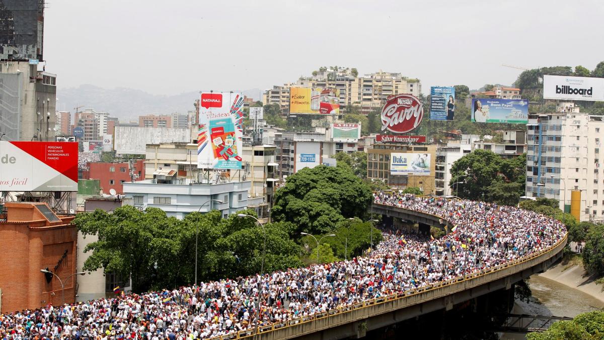 Marchas y protesta en Venezuela de 19 de Abril, en vivo