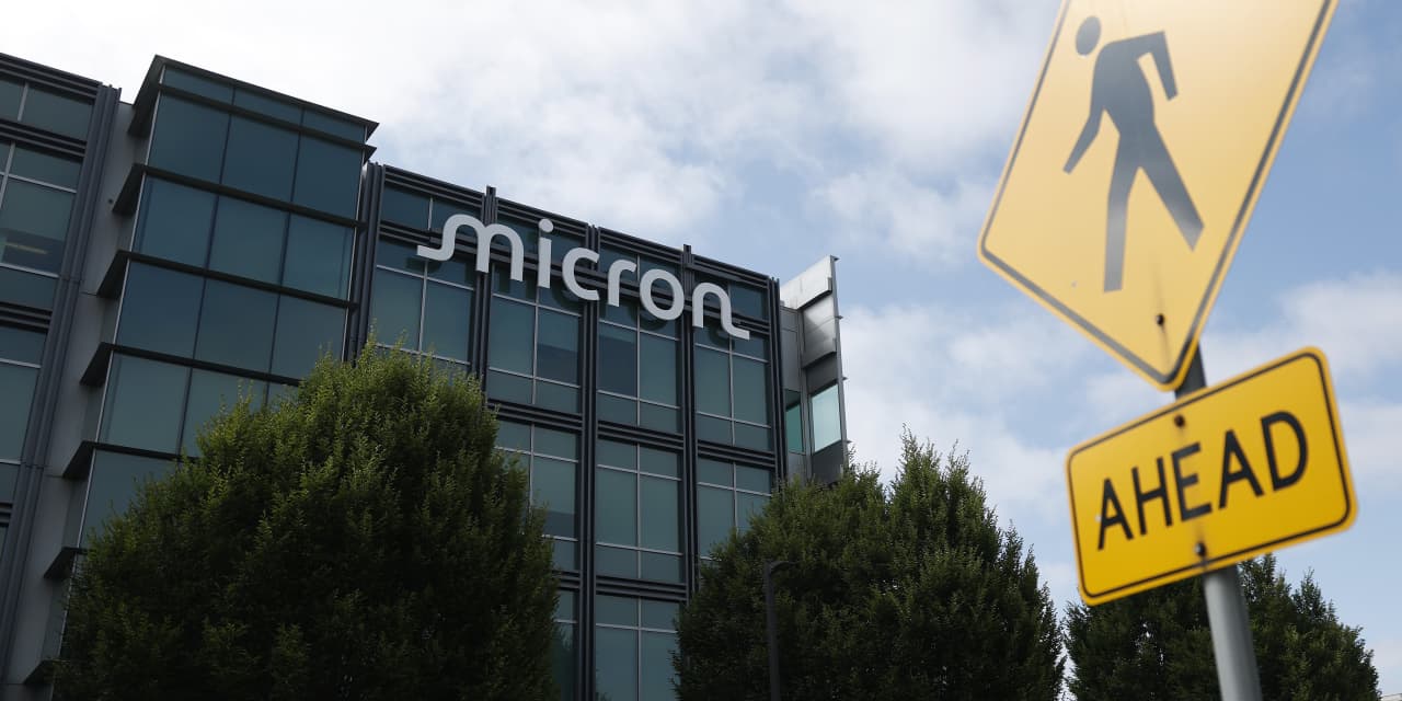 This Micron stock chart is sending an ominous signal, if history is any guide - MarketWatch