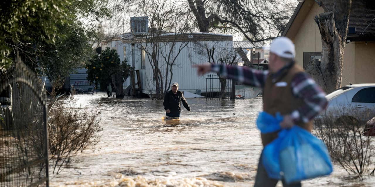Heavy rains hammered California, causing billions of dollars in damage. But less than 2% of homeowners in the state have flood insurance. - MarketWatch