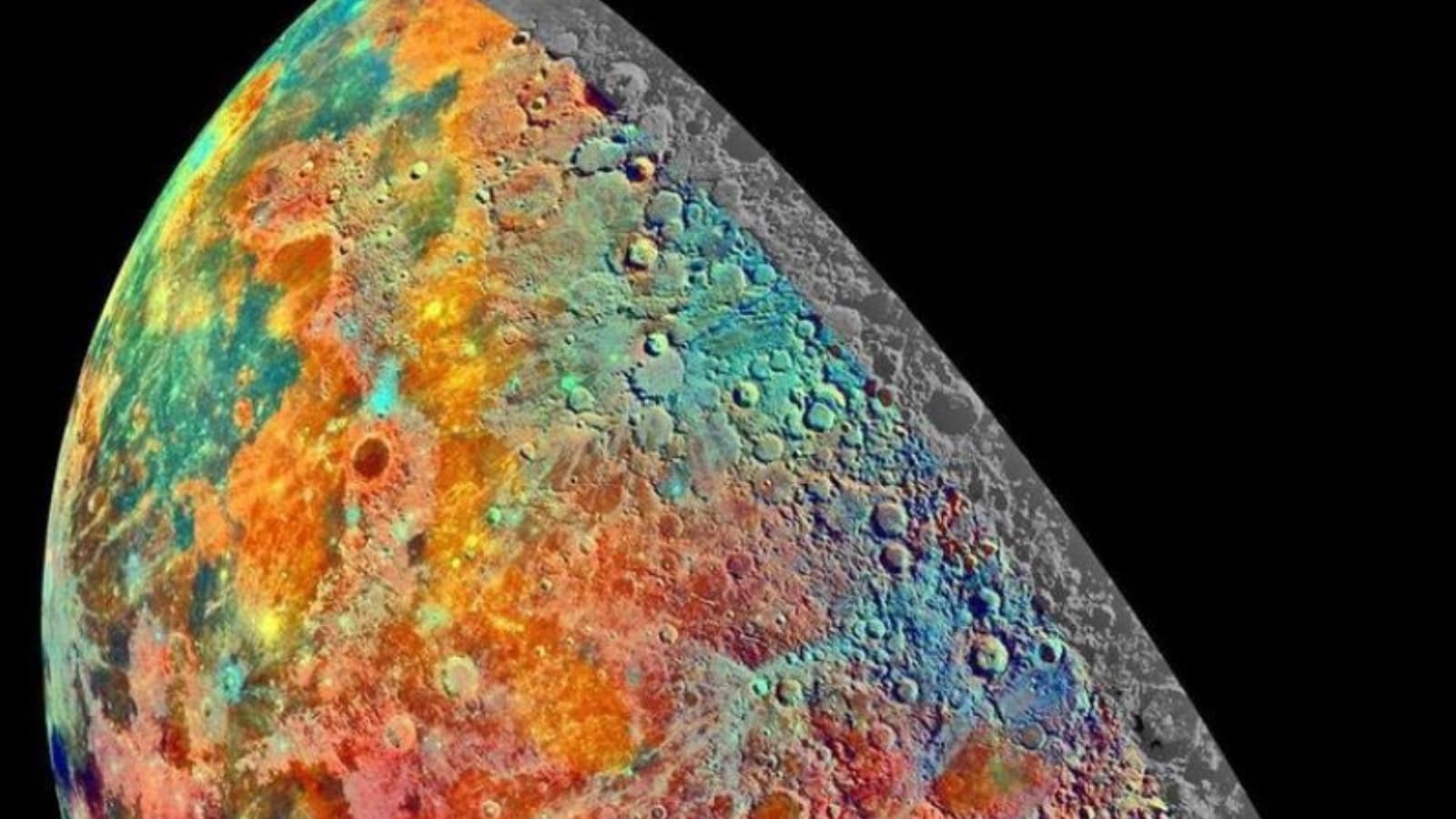 NASA Shares Colourful Hyperreal Moon Portrait Captured by Galileo Probe | Buzz News - News18