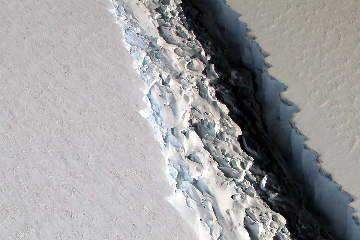 A massive iceberg just broke off Antarctica’s Larsen C ice shelf | New Scientist
