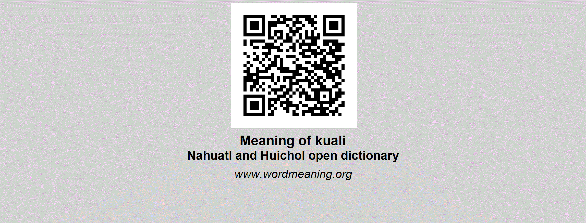 KUALI - Nahuatl Huichol open dictionary