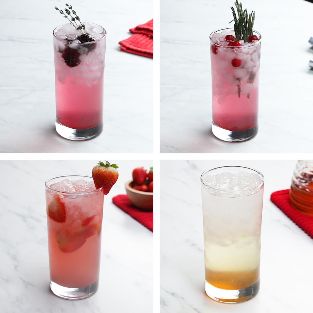 Honey Syrup Sodas 4 Ways | Recipes