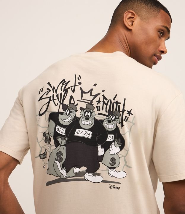 Camiseta Relaxed em Algodão com Estampa Irmãos Metralha Cinza - Lojas Renner