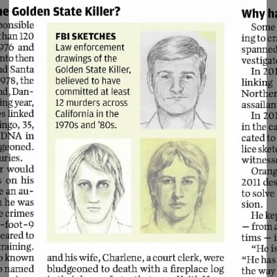FBI sketches of the "Golden State Killer" - Newspapers.com™