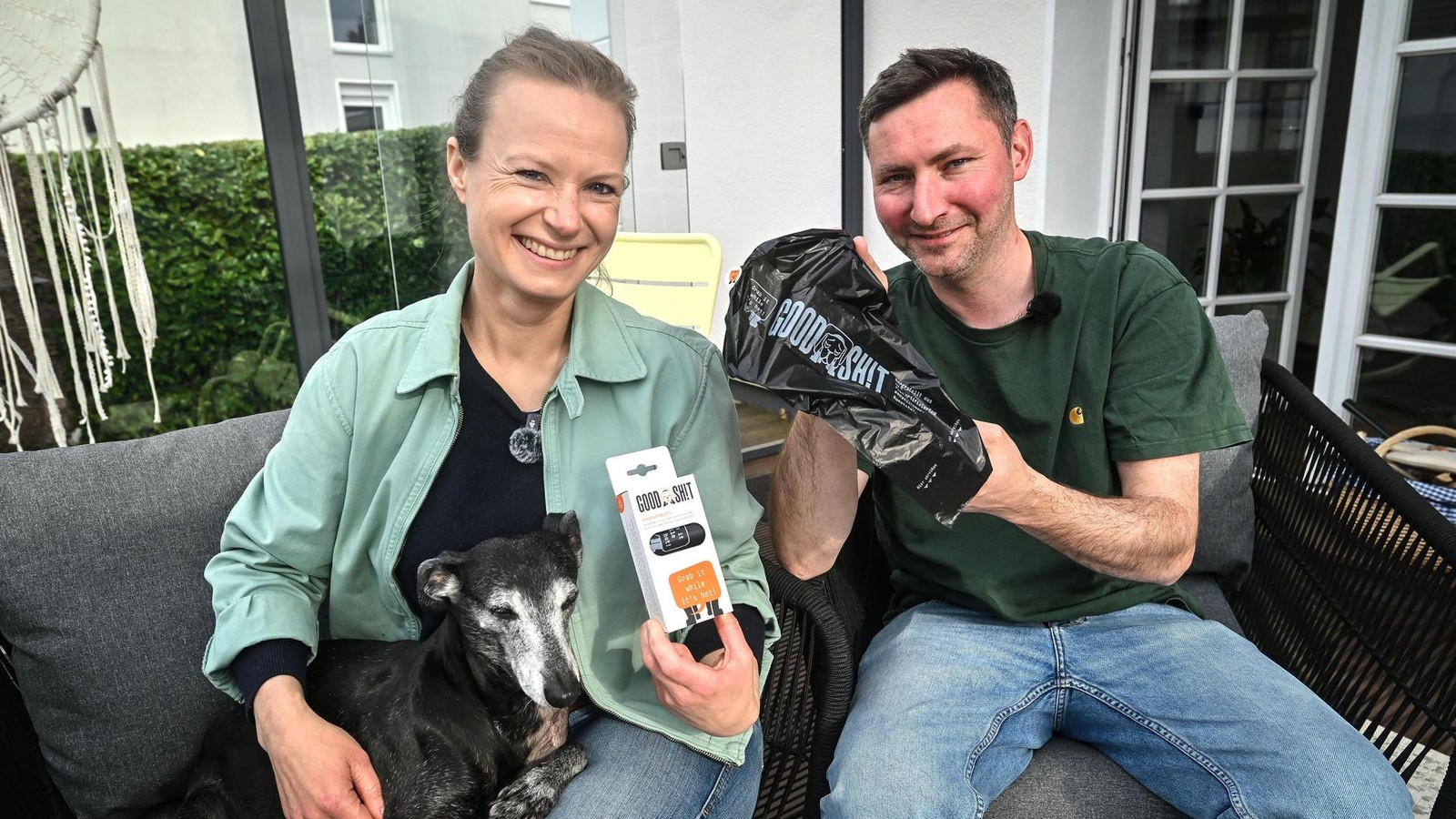 Ein Hund als Chefin: Essener Start-up will mit Spezial-Kotbeuteln punkten