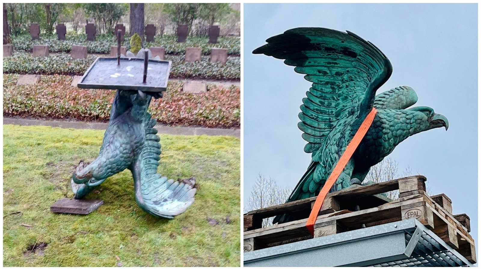 Herne: Adler-Diebstahl am Kriegerdenkmal misslingt – Madonnenstatue gestohlen