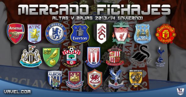 Altas y bajas en Premier League 2013/14 (mercado invernal) - VAVEL España