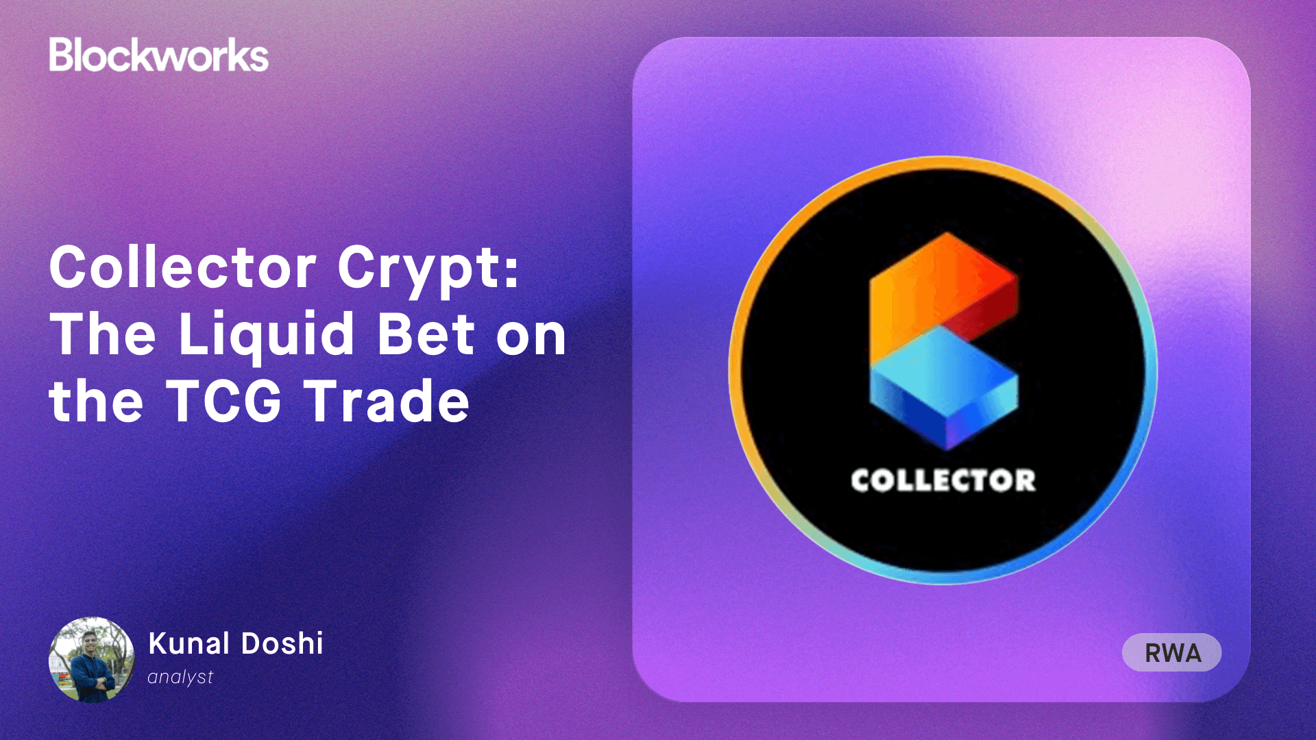 Collector Crypt: The Liquid Bet on the TCG Trade | Blockworks Research