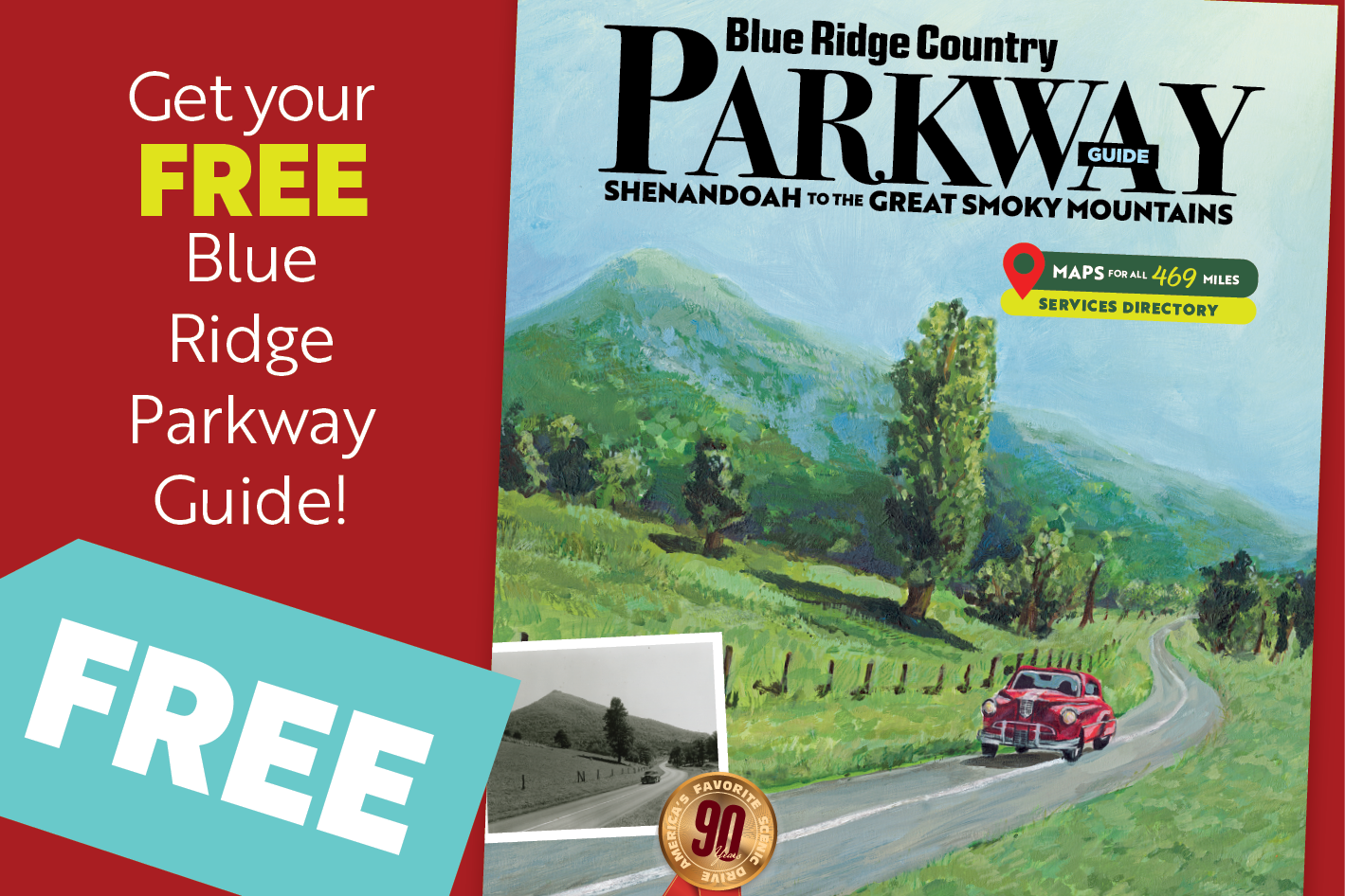 Get a FREE 2025-2026 Blue Ridge Parkway Guide