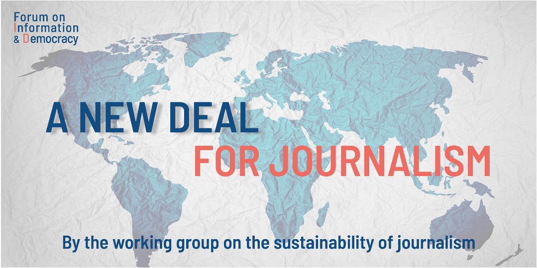 The Forum on Information and Democracy calls for a New Deal for Journalism - Forum Information & Democracy