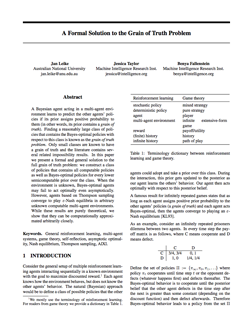 New paper: "A formal solution to the grain of truth problem" - Machine Intelligence Research Institute