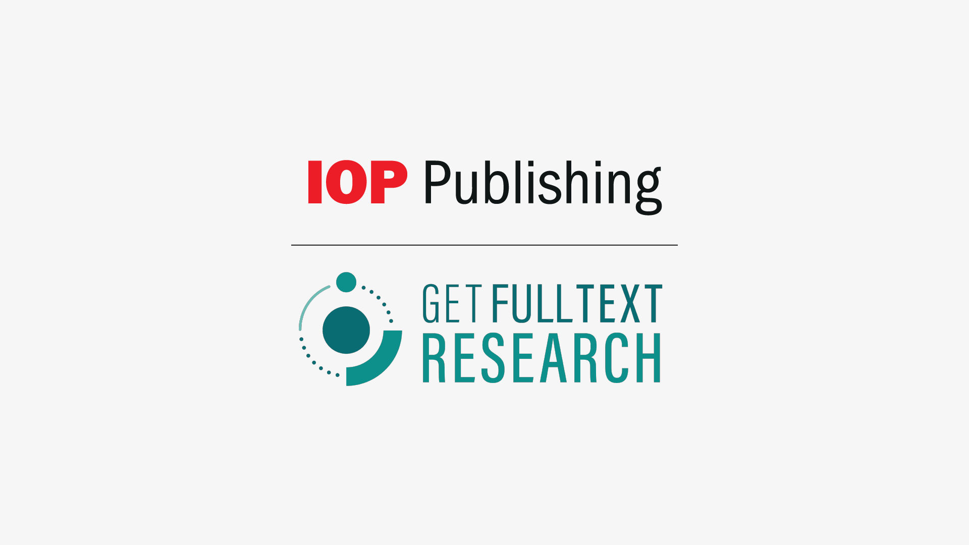 IOP Publishing and GetFTR: A Partnership Built on Trust and Discovery - IOP Publishing