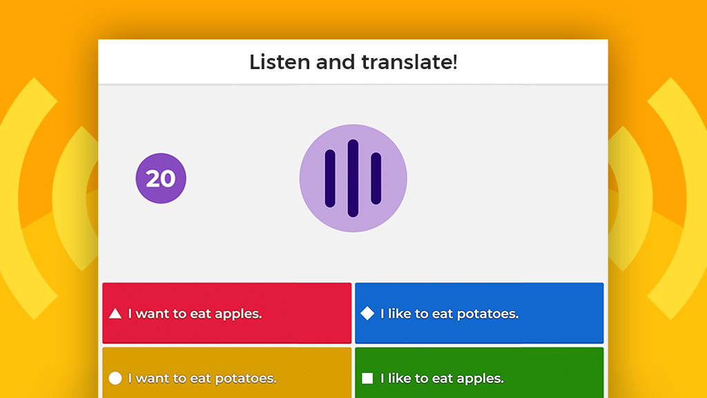 Digital accessibility | Add audio to power up language learning | Kahoot!