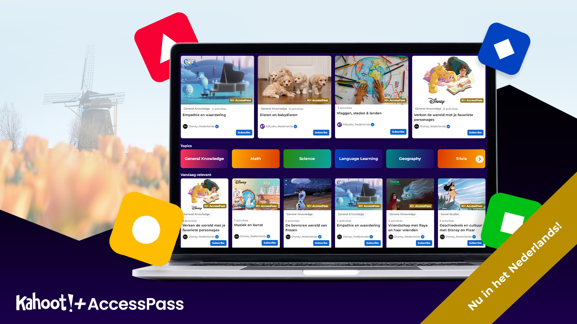 Zeg hallo tegen Kahoot!+ AccessPass, nu ook in het Nederlands!