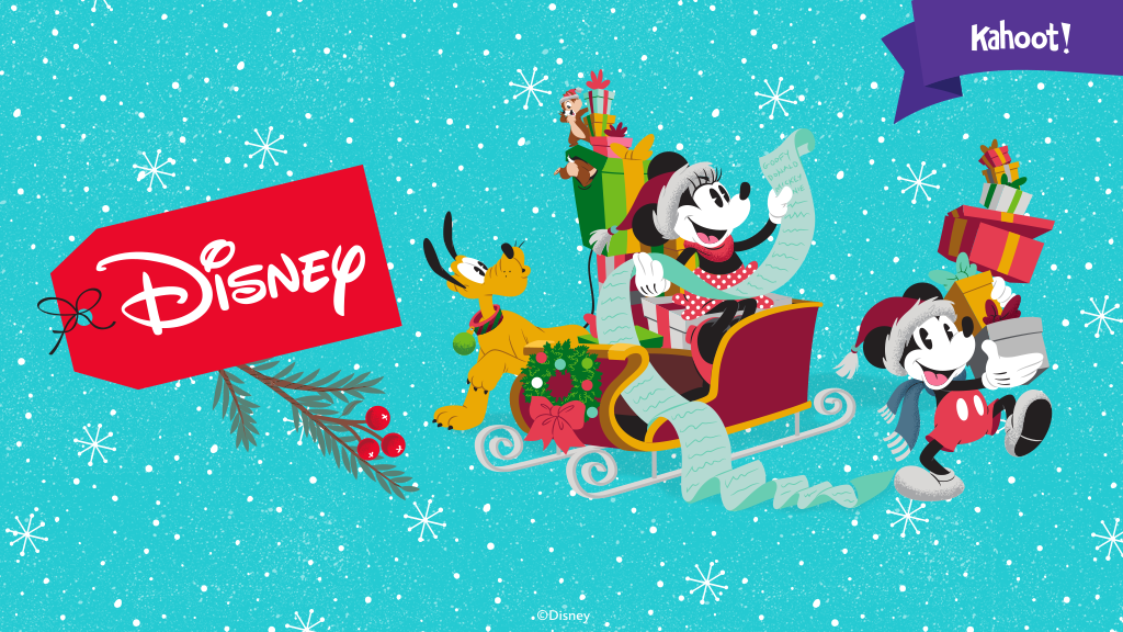 Play Disney holiday trivia and learning games on Kahoot!