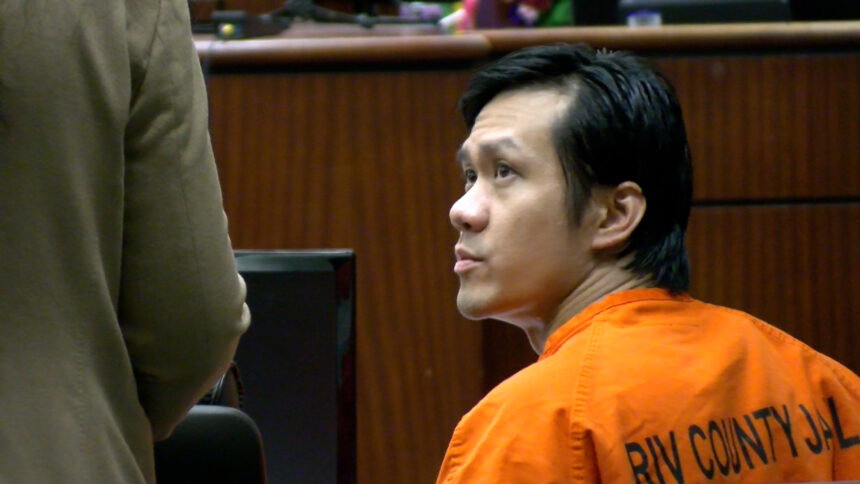 Palm Desert man sentenced to life without parole for stabbing wife, her companion to death outside hotel in 2022 - KESQ