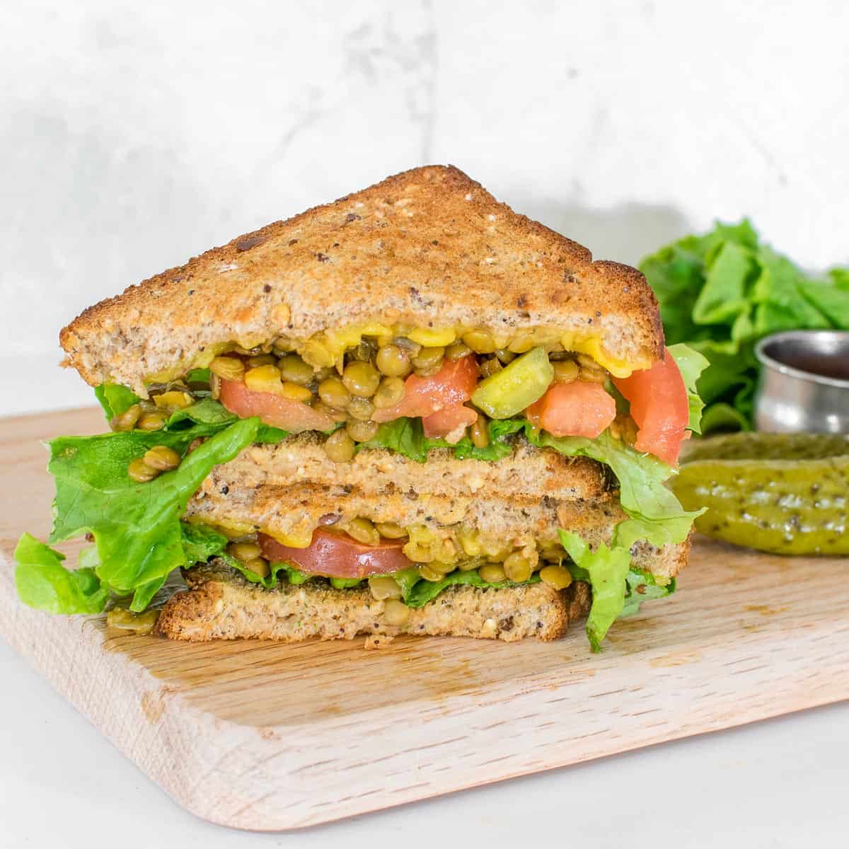Spicy Lentil Sandwich - kiipfit.com
