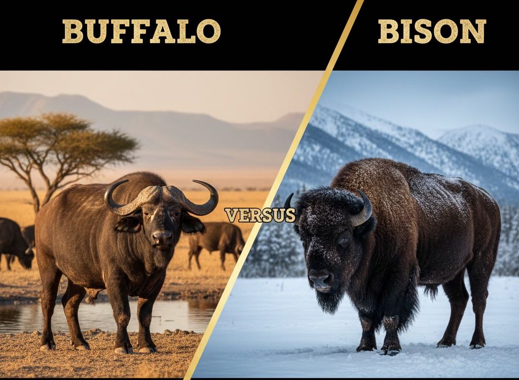 Buffalo vs. Bison: Difference in Hump, Horns, Their Life in the Wild and More - KnowledgeNuts.com