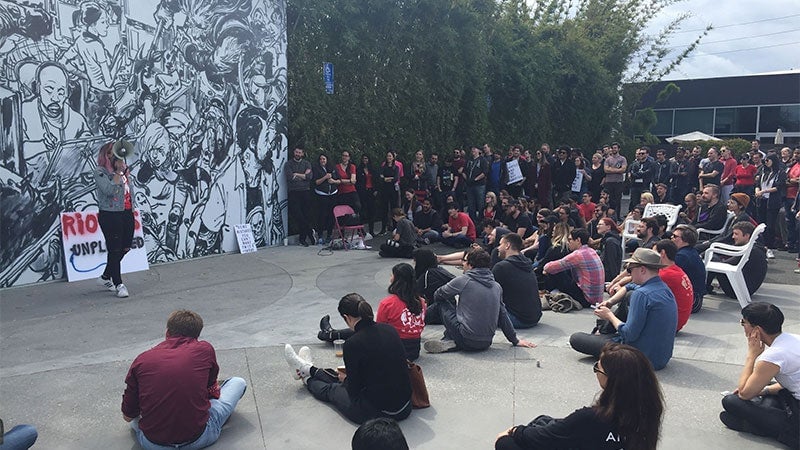 Over 150 Riot Employees Walk Out To Protest Forced Arbitration And Sexist Culture [Updated] - Kotaku