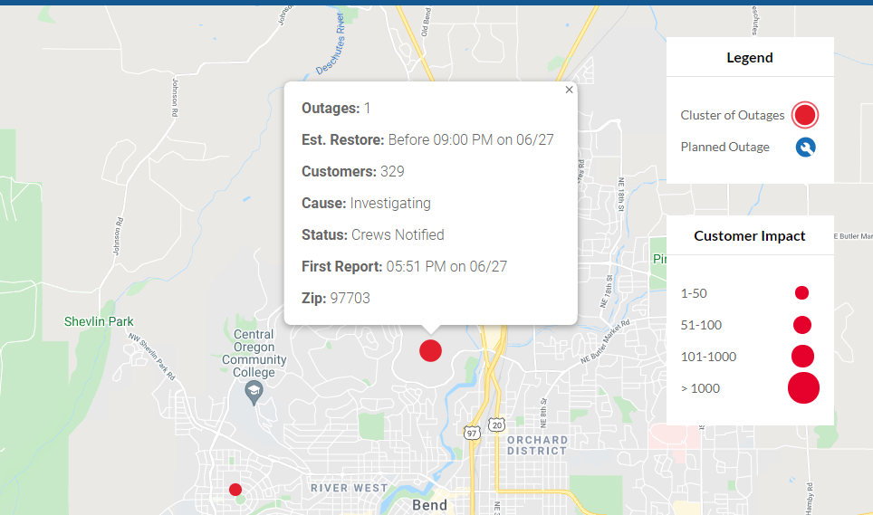Hundreds of Bend-area residents deal with water, power outages amid heat wave - KTVZ