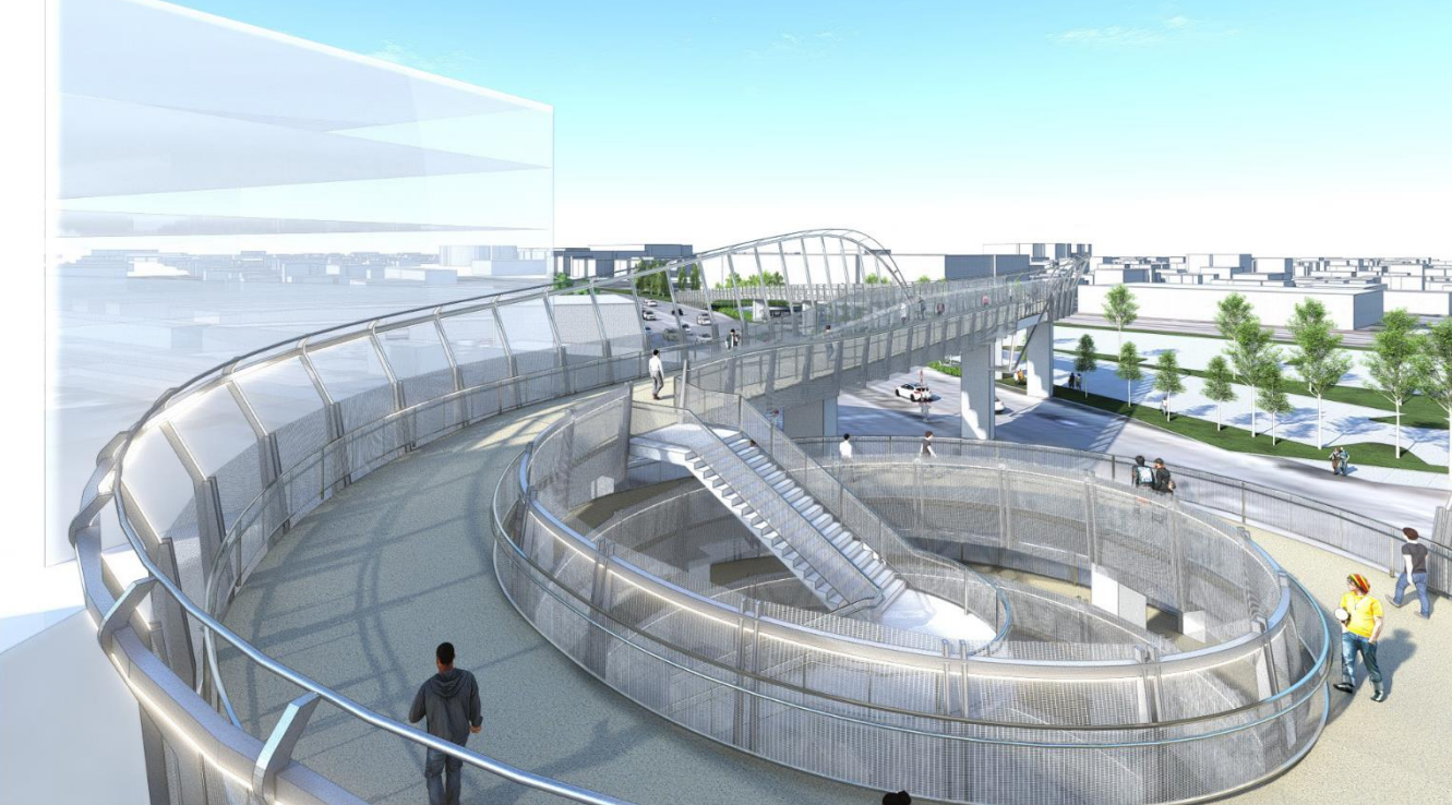 La Verne Pedestrian Bridge Will Connect Metro A Line, Metrolink, and Fairplex - Streetsblog Los Angeles