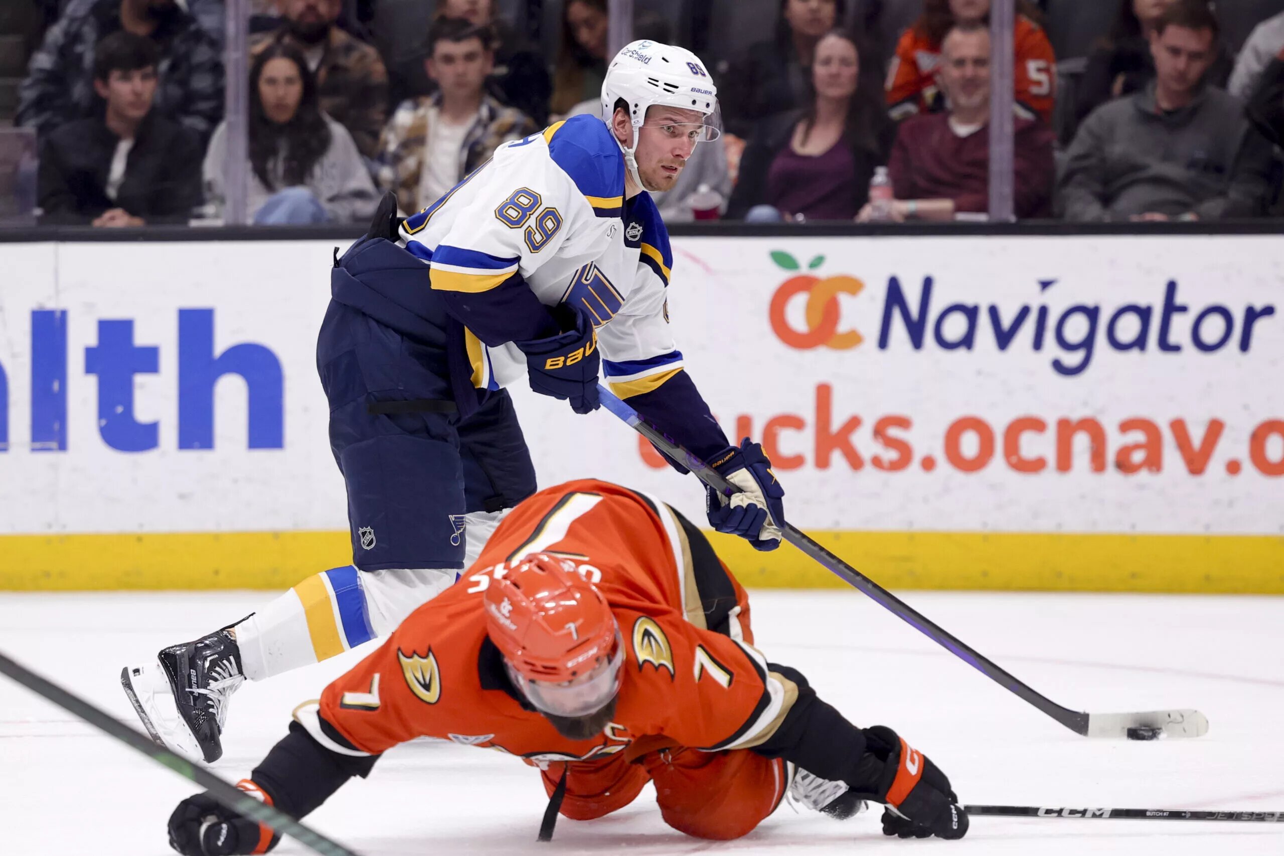 Ducks Looking for Points Against the Blues in Friday Night Action