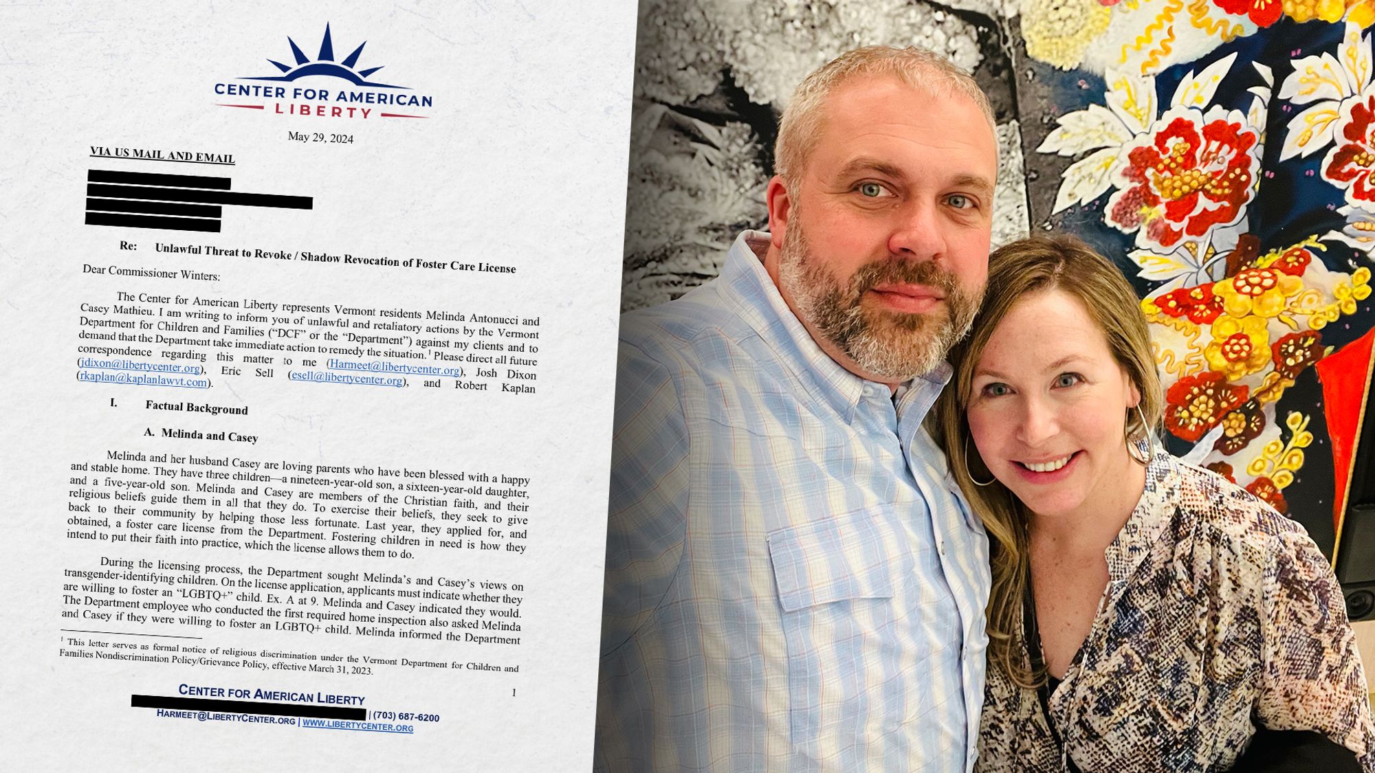 Vermont Parents Punished by Foster System for Refusing Radical Gender Ideology for Kids - Center for American Liberty