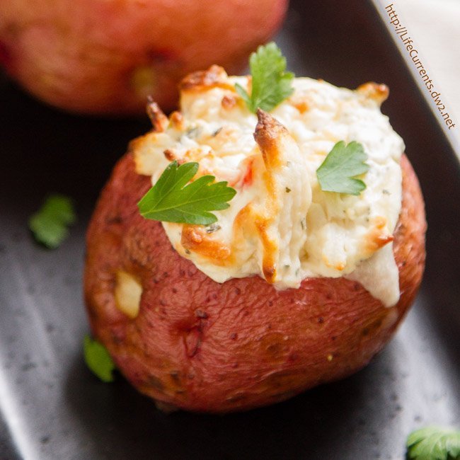 Crab Stuffed Baked Potatoes - Life Currents