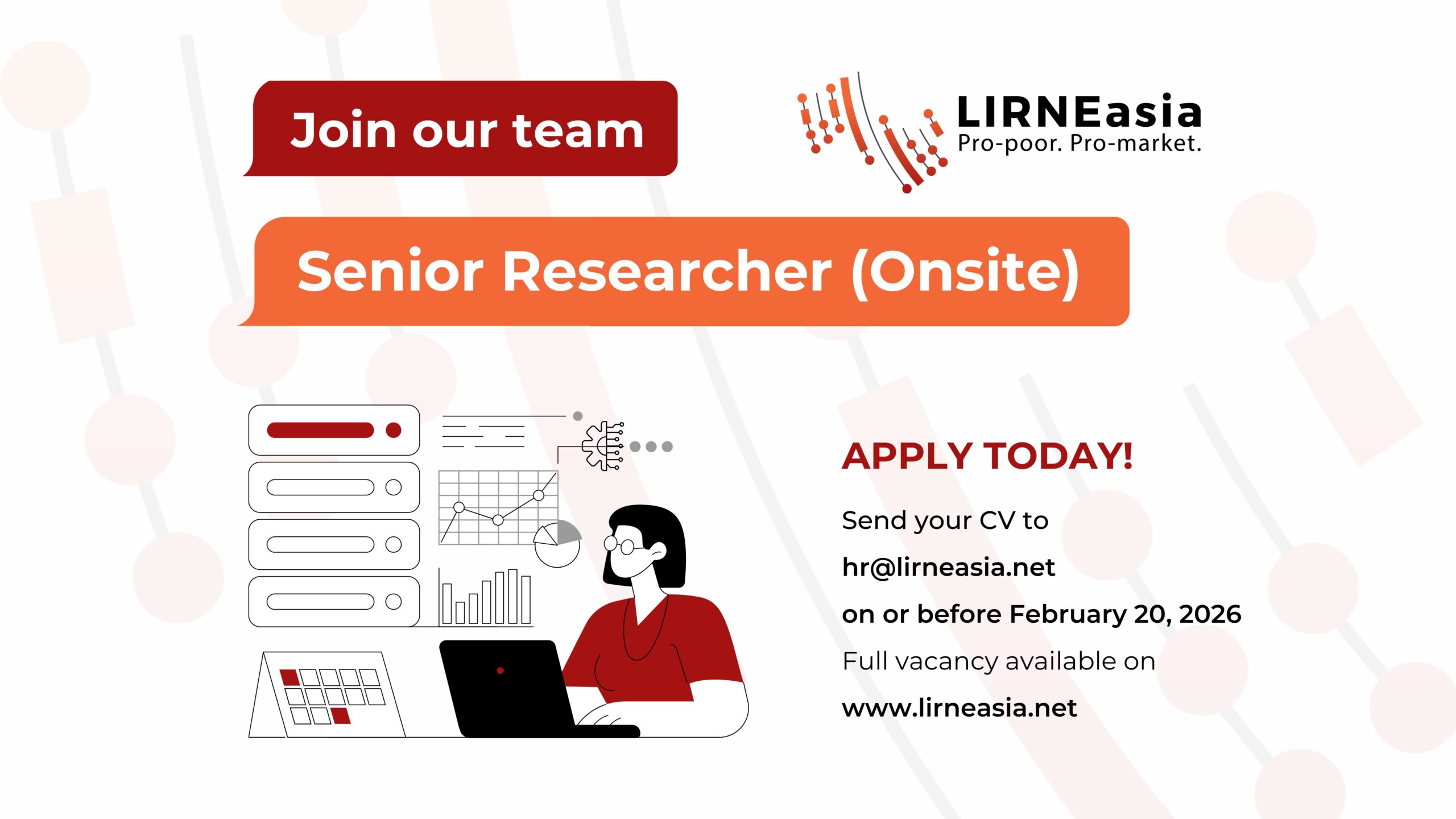 LIRNEasia is hiring: Senior Researcher — LIRNEasia