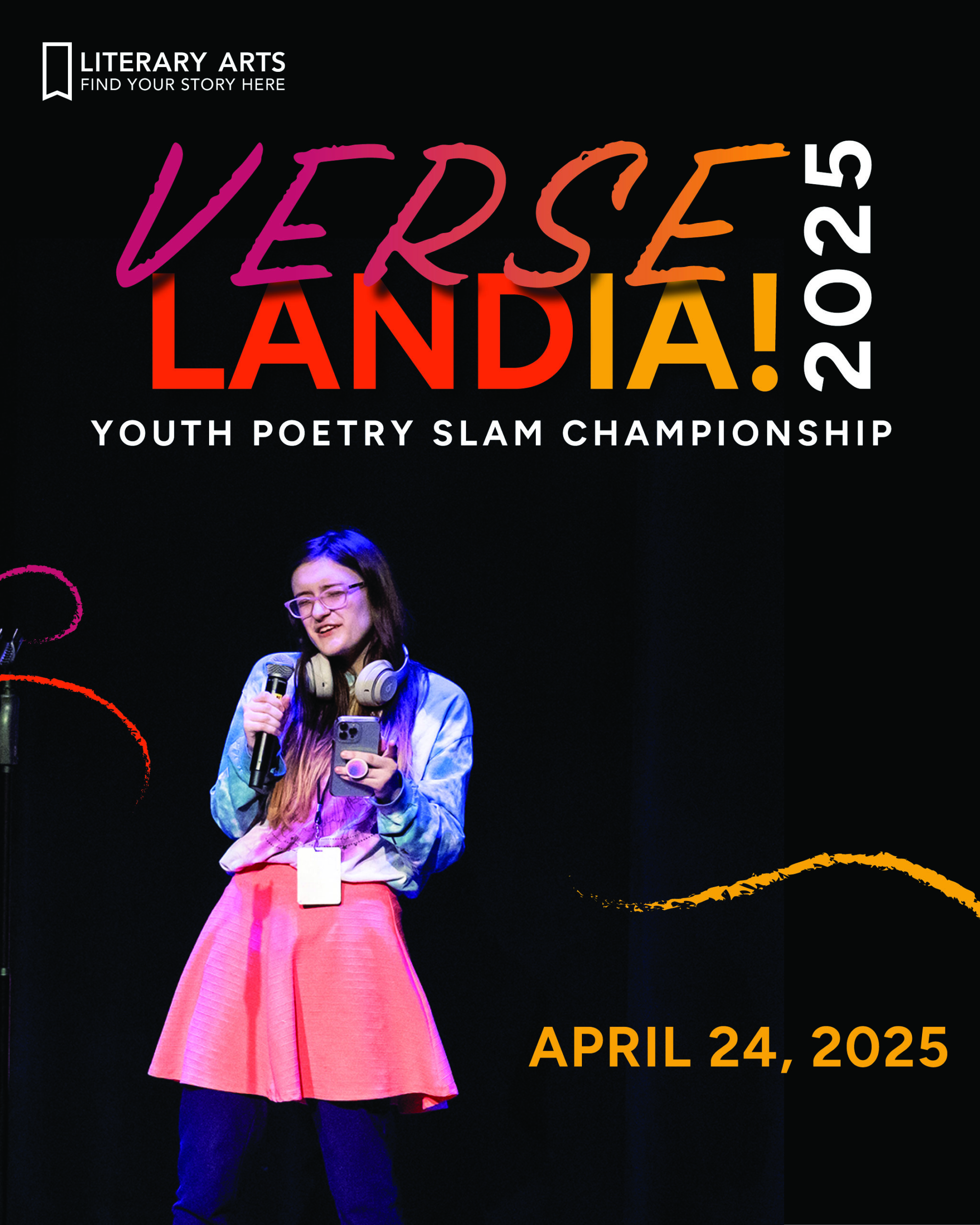 Verselandia! Youth Poetry Slam Championship returns to the Schnitz April 24, 2025 Literary Arts