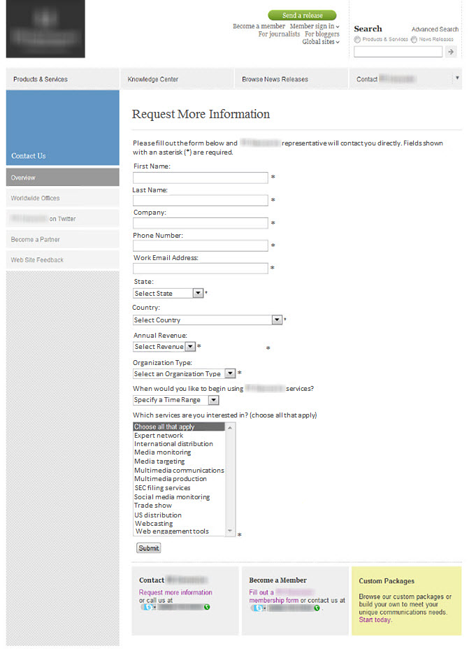 Lead Generation: Is your registration form part of the customer journey? - MarketingExperiments
